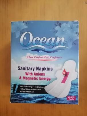 Ocean Sanitary Napkins with Anions & Magnetic Energy
